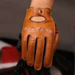 Premium Genuine Leather Driving Gloves - Stylish & Comfortable Grip