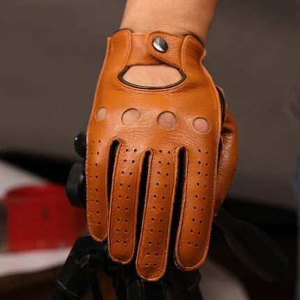 Premium Genuine Leather Driving Gloves - Stylish & Comfortable Grip